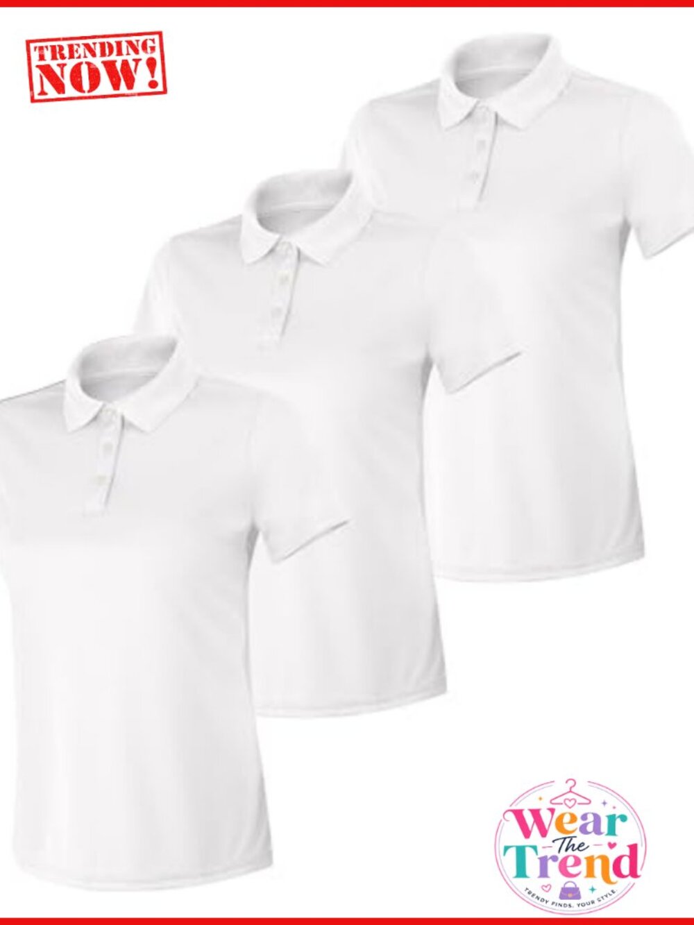 Hanes Performance Polo Shirt Moisture Wicking UPF 40+ Women's Activewear